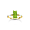 THOMAS SABO Ring with green mini sized goldbears and zirconia Rings THOMAS SABO 