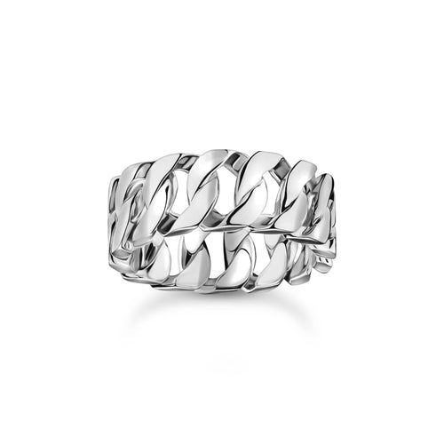 THOMAS SABO Wide ring with chain links silver Rings Thomas Sabo 
