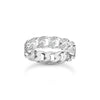 THOMAS SABO Slim ring with chain links and white stones Rings Thomas Sabo 