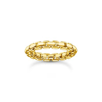 THOMAS SABO Box chain ring gold-plated Rings Thomas Sabo 