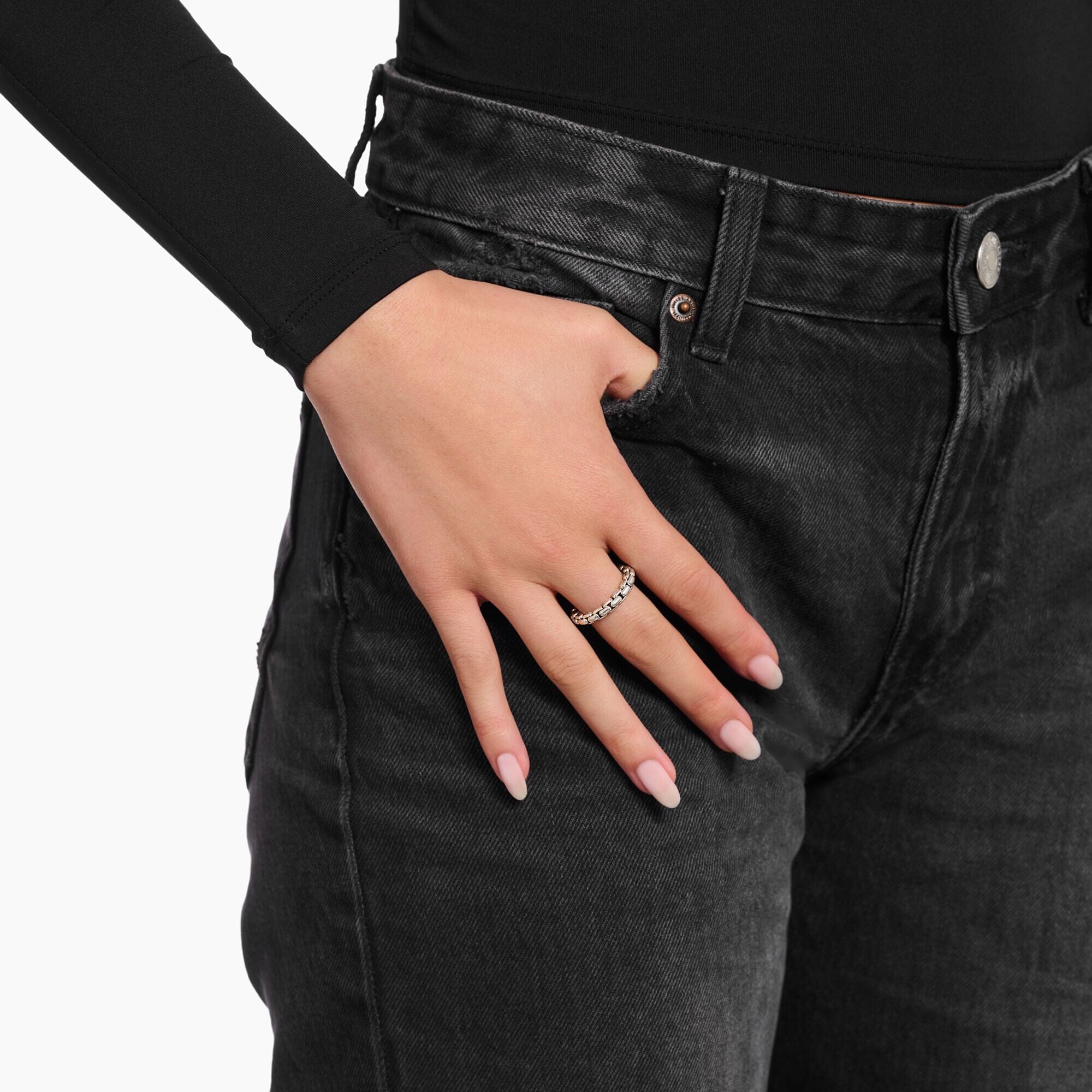 THOMAS SABO Box Chain-Ring Silver Rings Thomas Sabo 