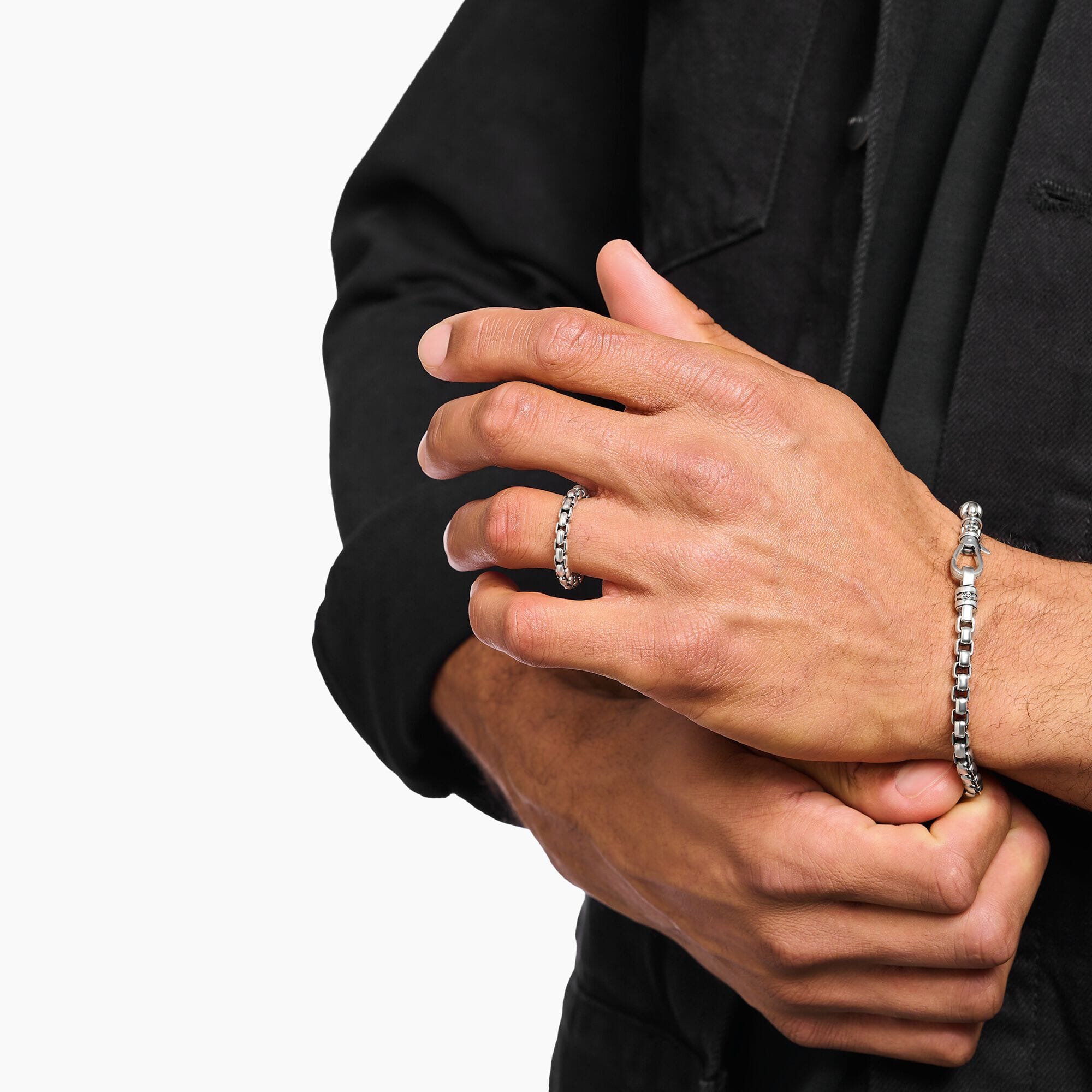 THOMAS SABO Box Chain-Ring Silver Rings Thomas Sabo 