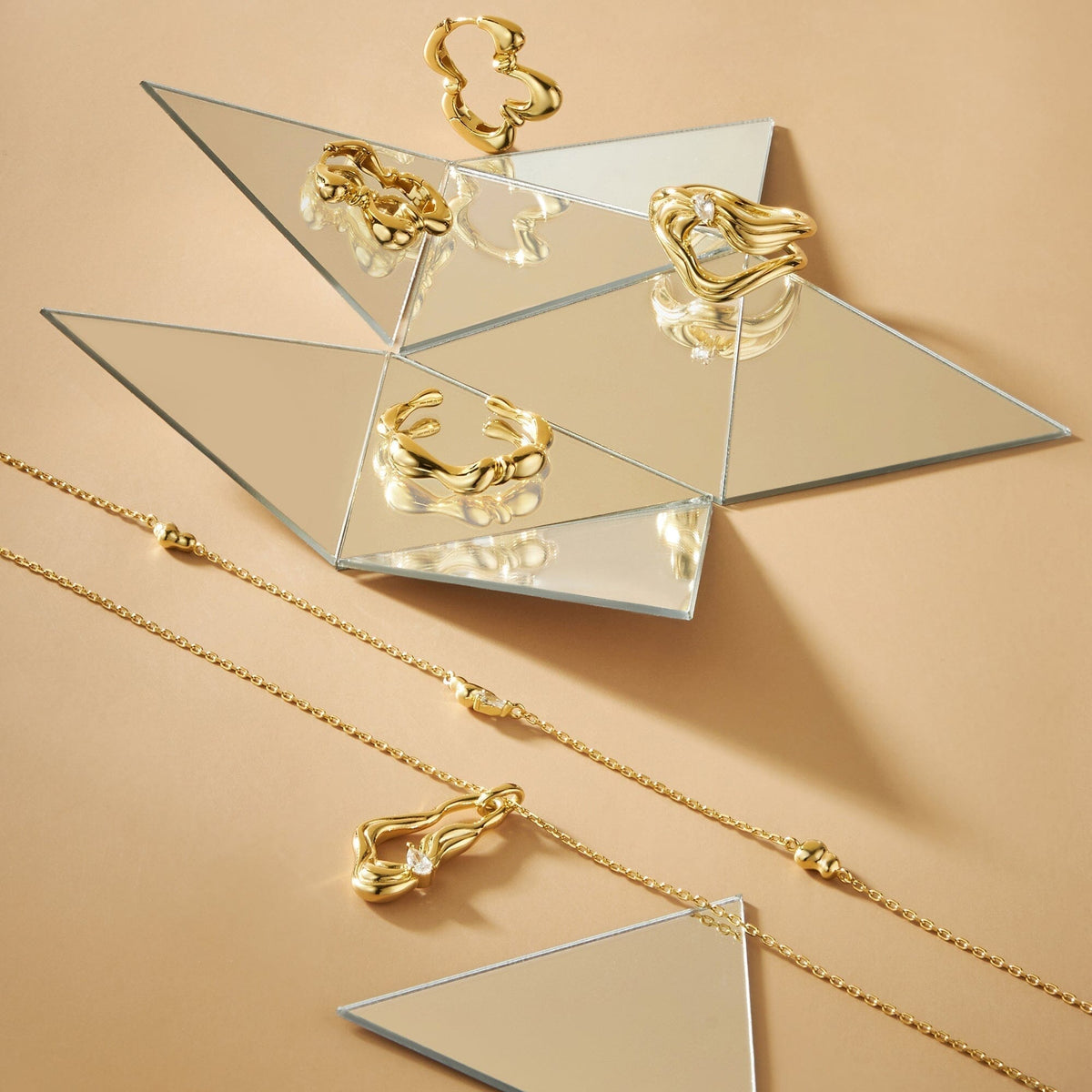Ania Haie Gold Twisted Wave Chain Necklace Necklaces Ania Haie 