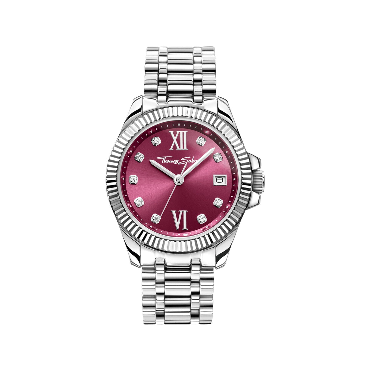THOMAS SABO Women's Watch Divine Burgundy with Zirconia Stones Watches THOMAS SABO 