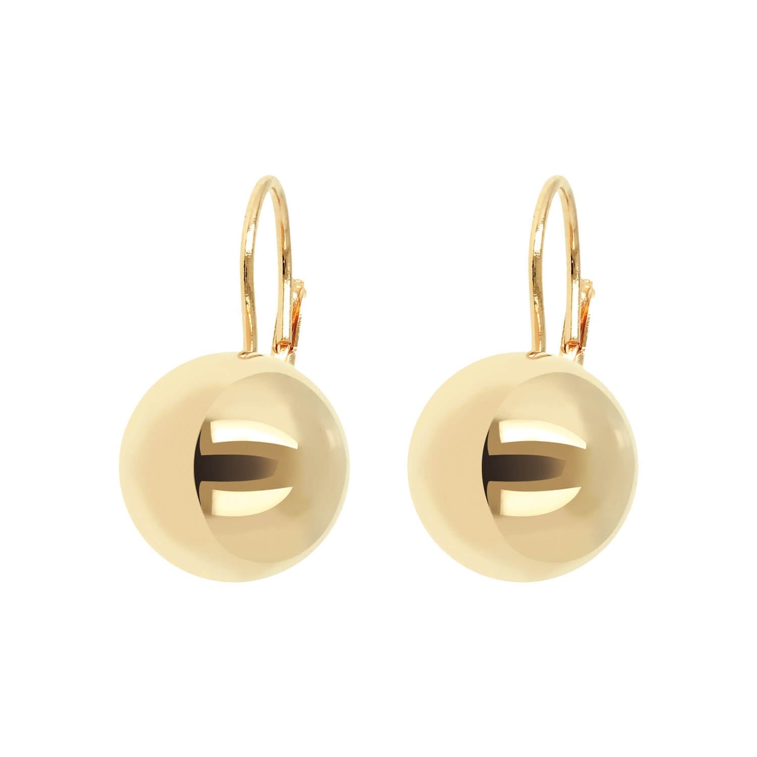 Bronzallure Golden Sphere Earrings Earrings Bronzallure 