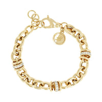 Bronzallure Golden Alternating Links Victoria Bracelet Bracelets Bronzallure 