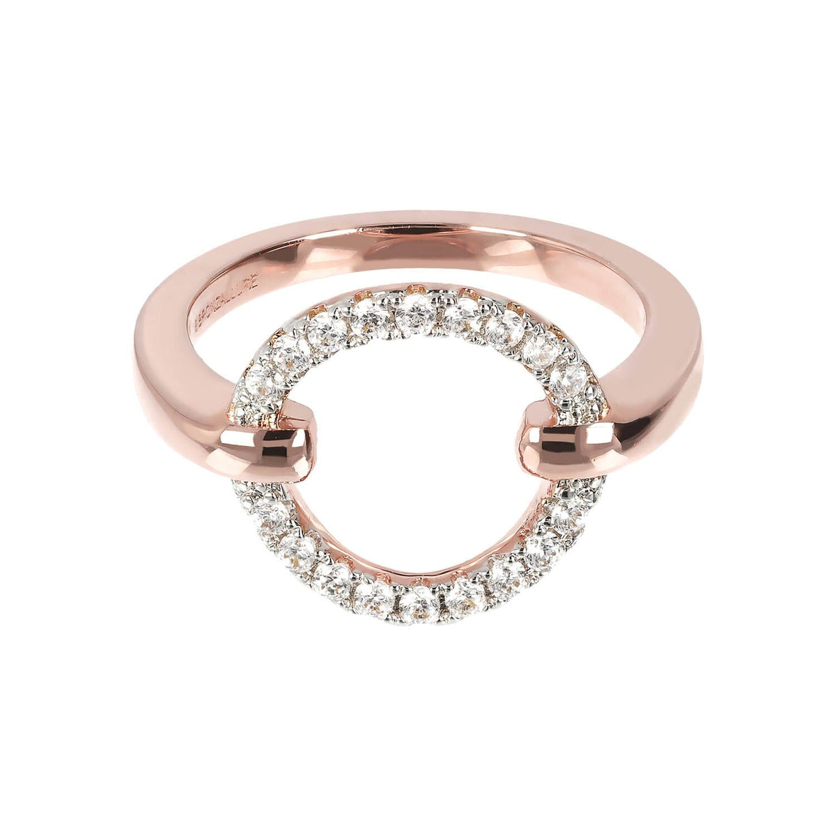 Bronzallure Pavé Circle Ring Rings Bronzallure 