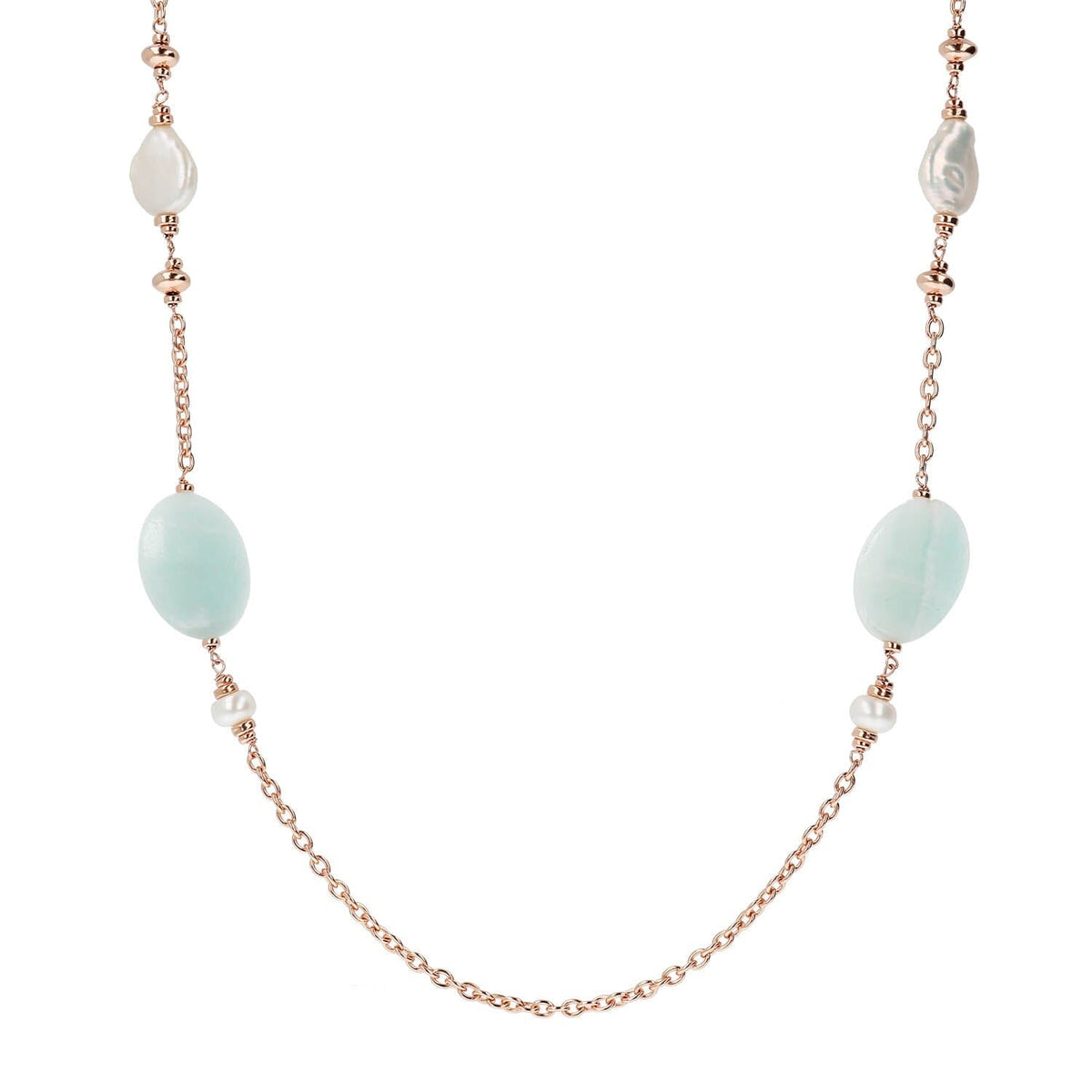 Bronzallure Pearls and Natural Stones Necklace Necklaces Bronzallure 