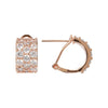 Bronzallure Cubic Zirconia Three Band Earrings Earrings Bronzallure 