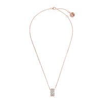 Bronzallure Cubic Zirconia Three Band Pendant Necklace Earrings Bronzallure 