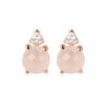 Bronzallure Felicia CZ Button Earrings Earrings Bronzallure 