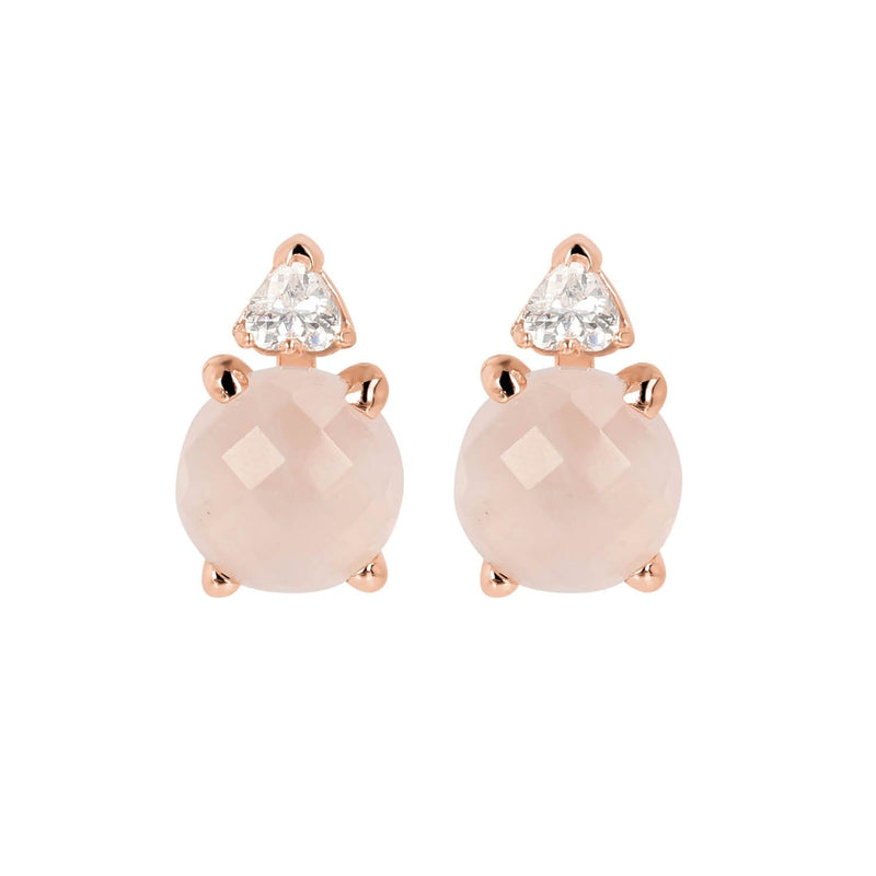 Bronzallure Felicia CZ Button Earrings Earrings Bronzallure 
