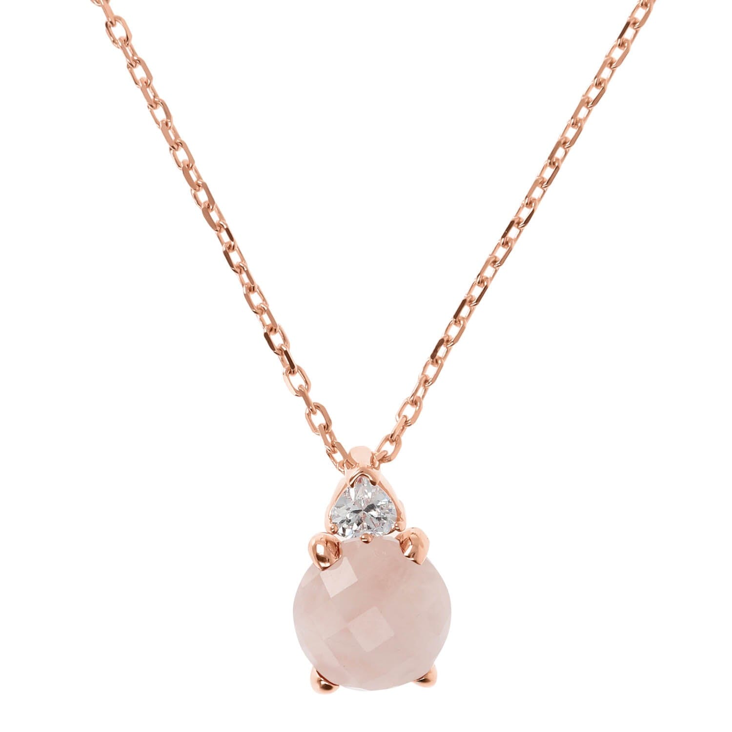 Bronzallure Felicia Necklace with CZ Necklaces Bronzallure 