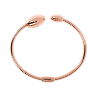 Bronzallure Purezza Open Button Bangle Bracelets Bronzallure 