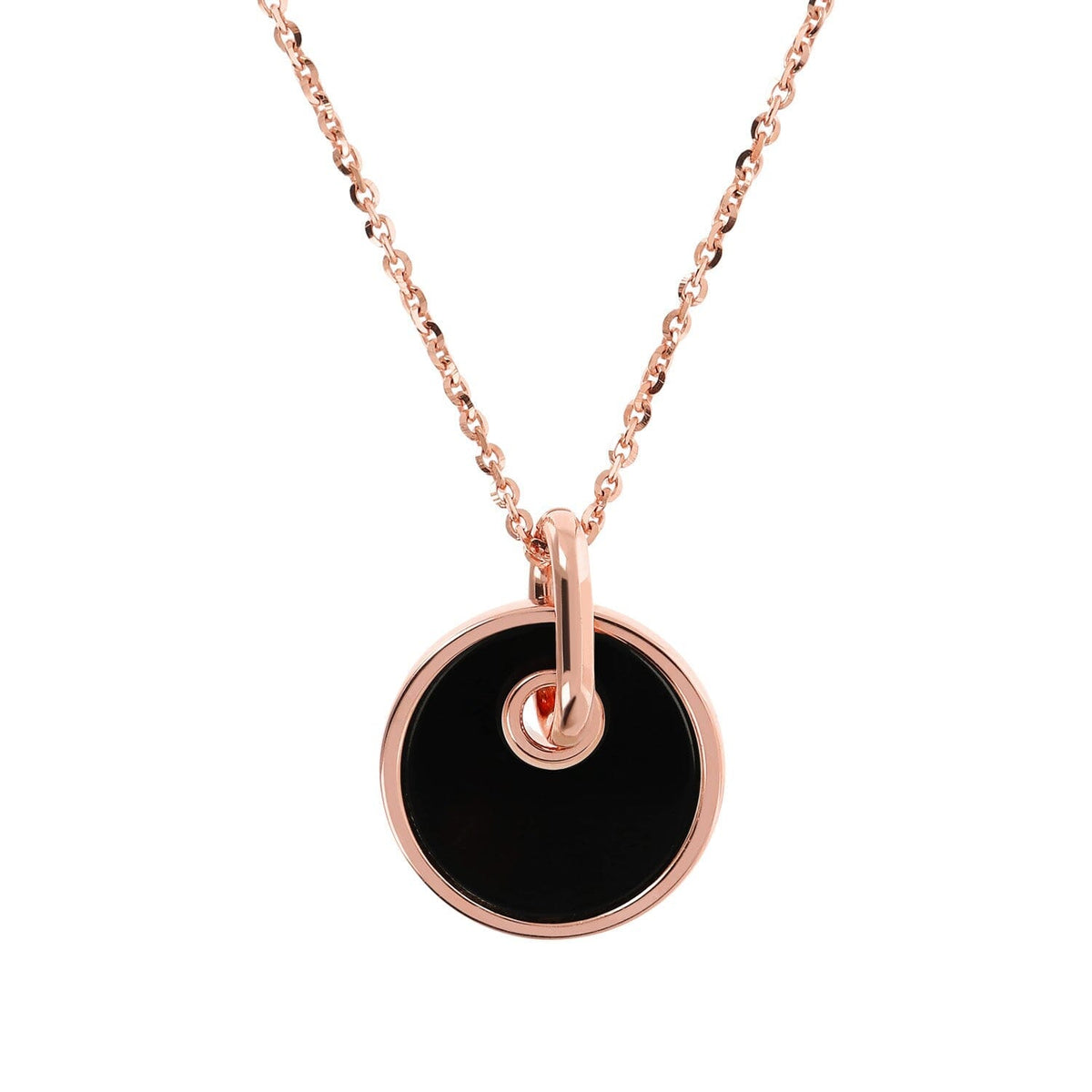 Bronzallure Alba Round Disc Necklace 40.6cm Necklaces Bronzallure 