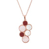 Bronzallure Alba Red Fossil Flat Necklace 43cm Bronzallure 