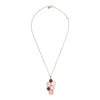 Bronzallure Alba Red Fossil Flat Necklace 43cm Bronzallure 