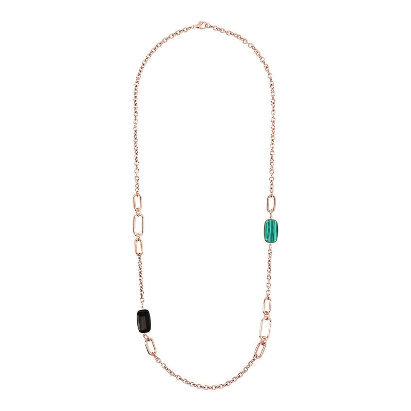 Bronzallure Alba Black Onyx Necklace 91.4cm Necklaces Bronzallure 