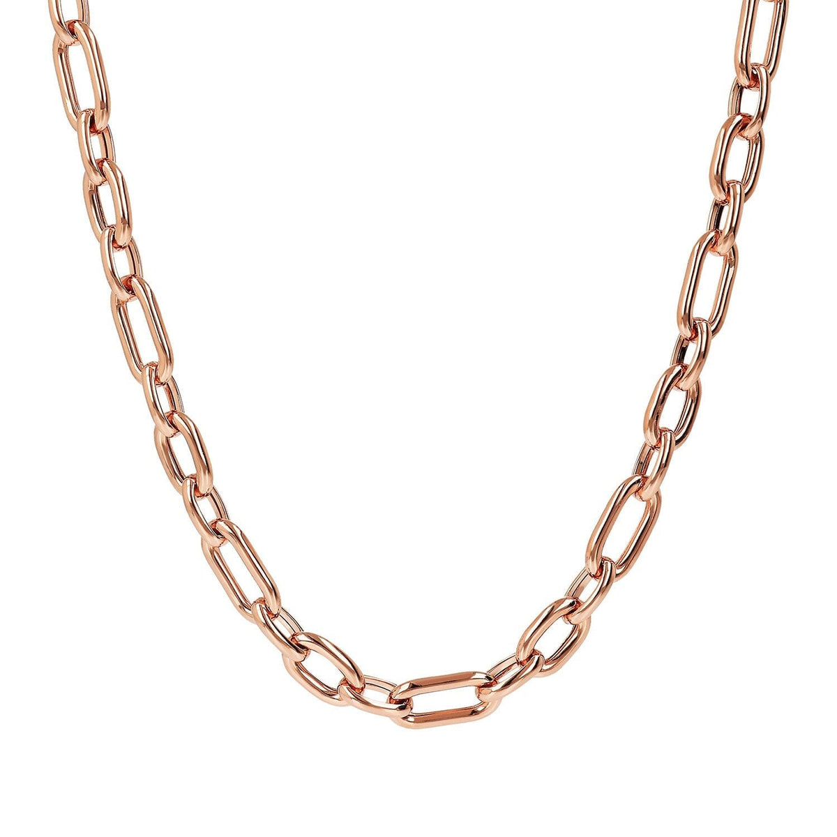 Bronzallure Purezza Oval Link Necklace 50cm Necklaces Bronzallure 