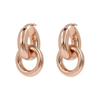 Bronzallure Purezza Circle Drop Huggies Earrings Bronzallure 