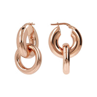 Bronzallure Purezza Circle Drop Huggies Earrings Bronzallure 