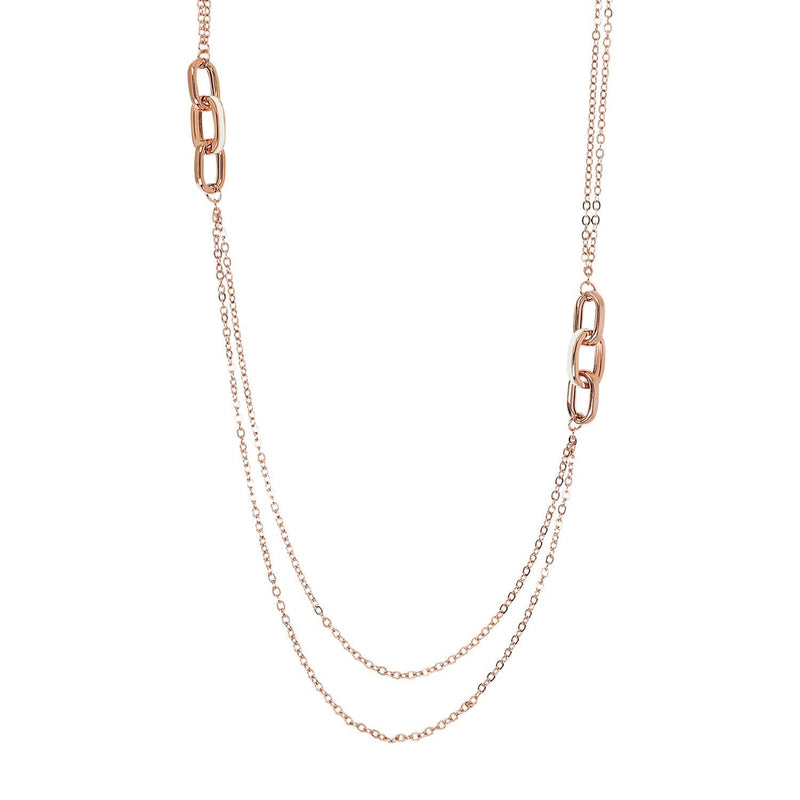 Bronzallure Miss Enamel Oval Necklace 91.4cm Necklaces Bronzallure 