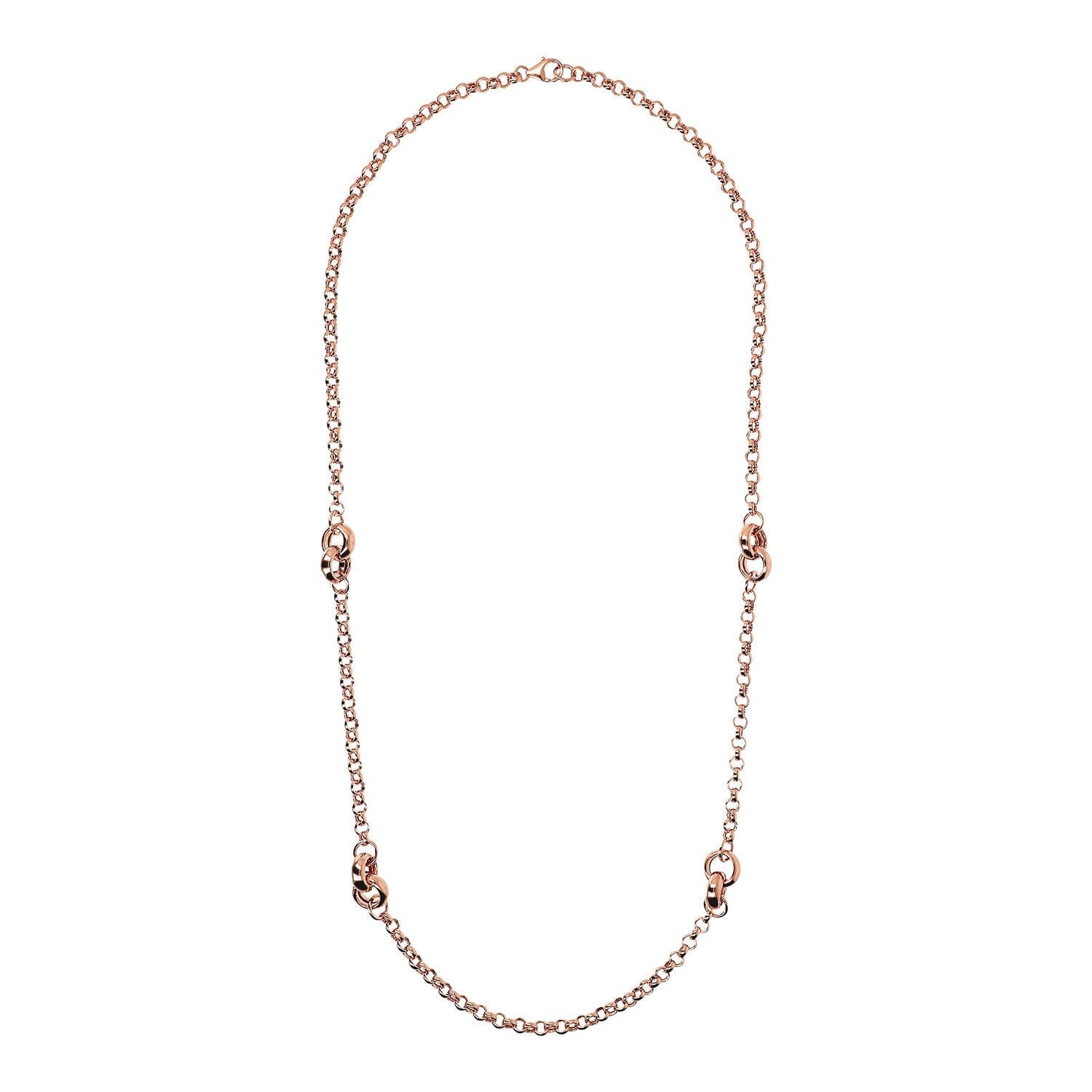 Bronzallure Purezza Long Rolo Link Necklace 91.4cm Necklaces Bronzallure 