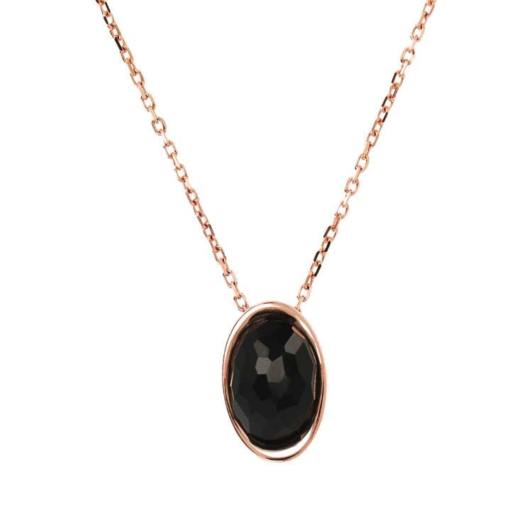 Bronzallure Felicia Black Onyx Necklace Necklaces Bronzallure 