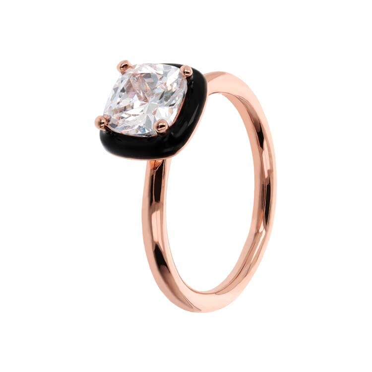 Bronzallure Altissima Black Ring Rings Bronzallure 