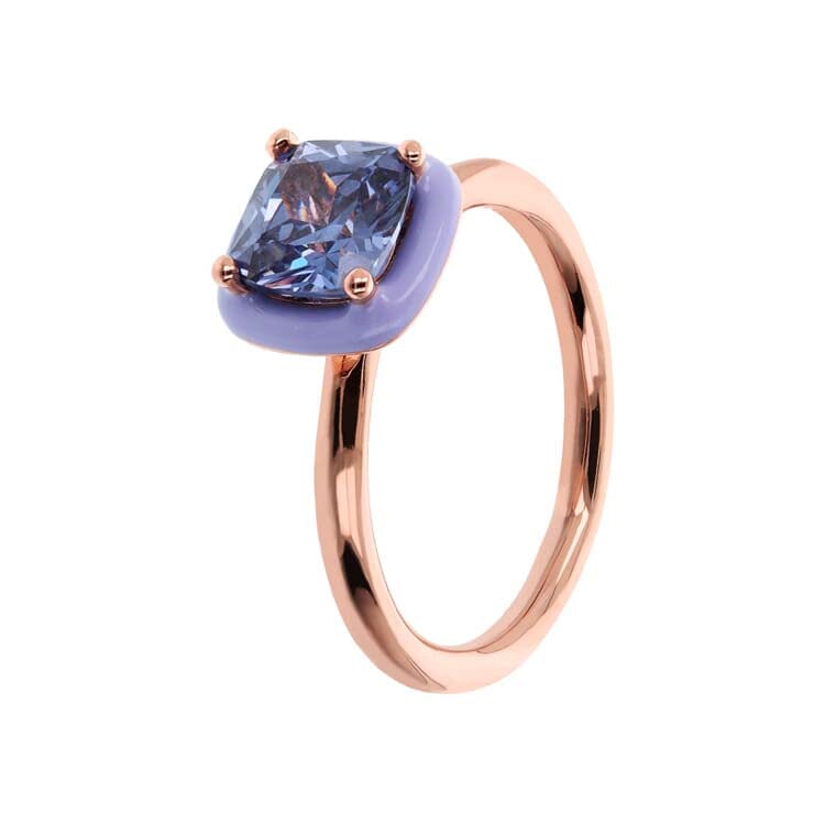 Bronzallure Altissima Purple Ring Rings Bronzallure 