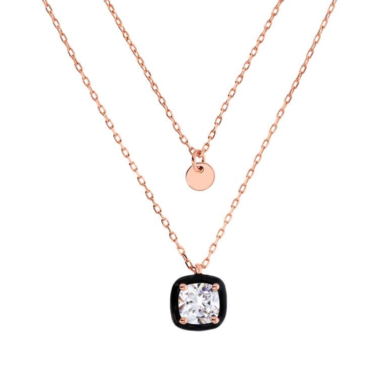 Bronzallure Altissima Black Necklace Necklaces Bronzallure 
