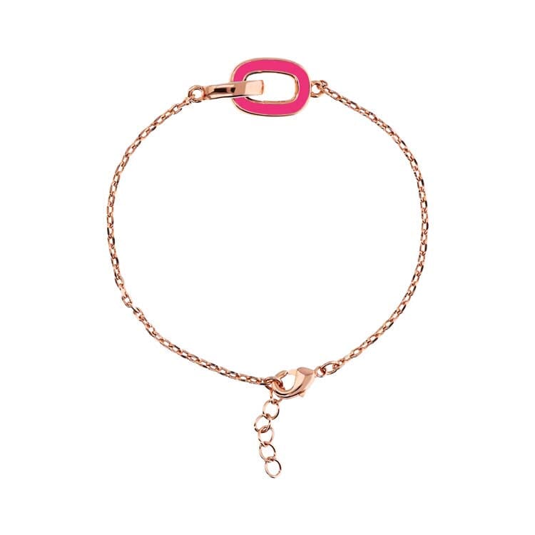 Bronzallure Miss Fuchsia & Lavender Enamel Bracelet Bracelets Bronzallure 
