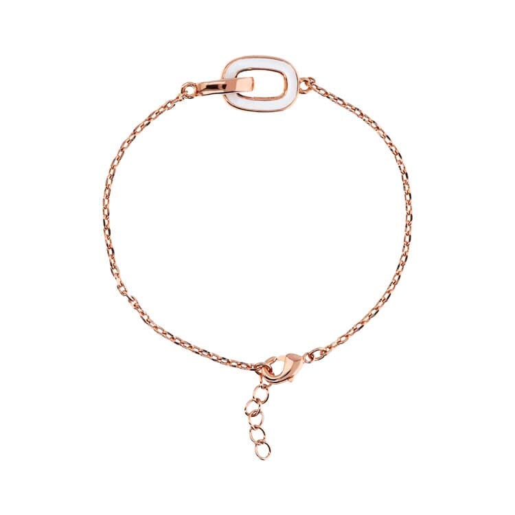 Bronzallure Miss White & Tiffany Enamel Bracelet Bracelets Bronzallure 