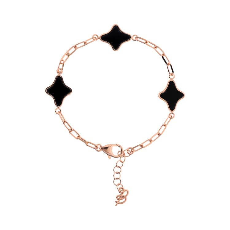 Bronzallure Alba Black Onyx Bracelet Bracelets Bronzallure 