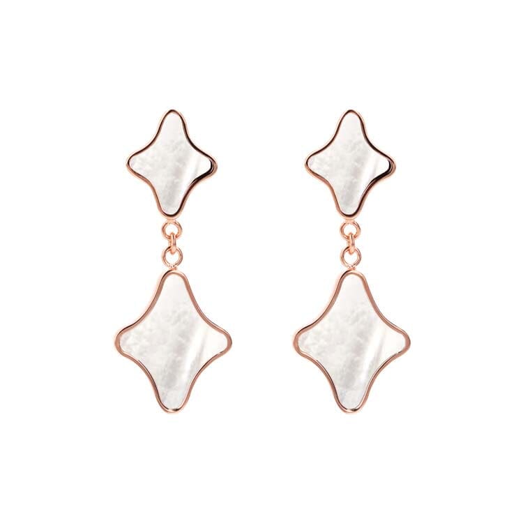 Bronzallure Alba White Mother of Pearl Earrings Earrings Bronzallure 