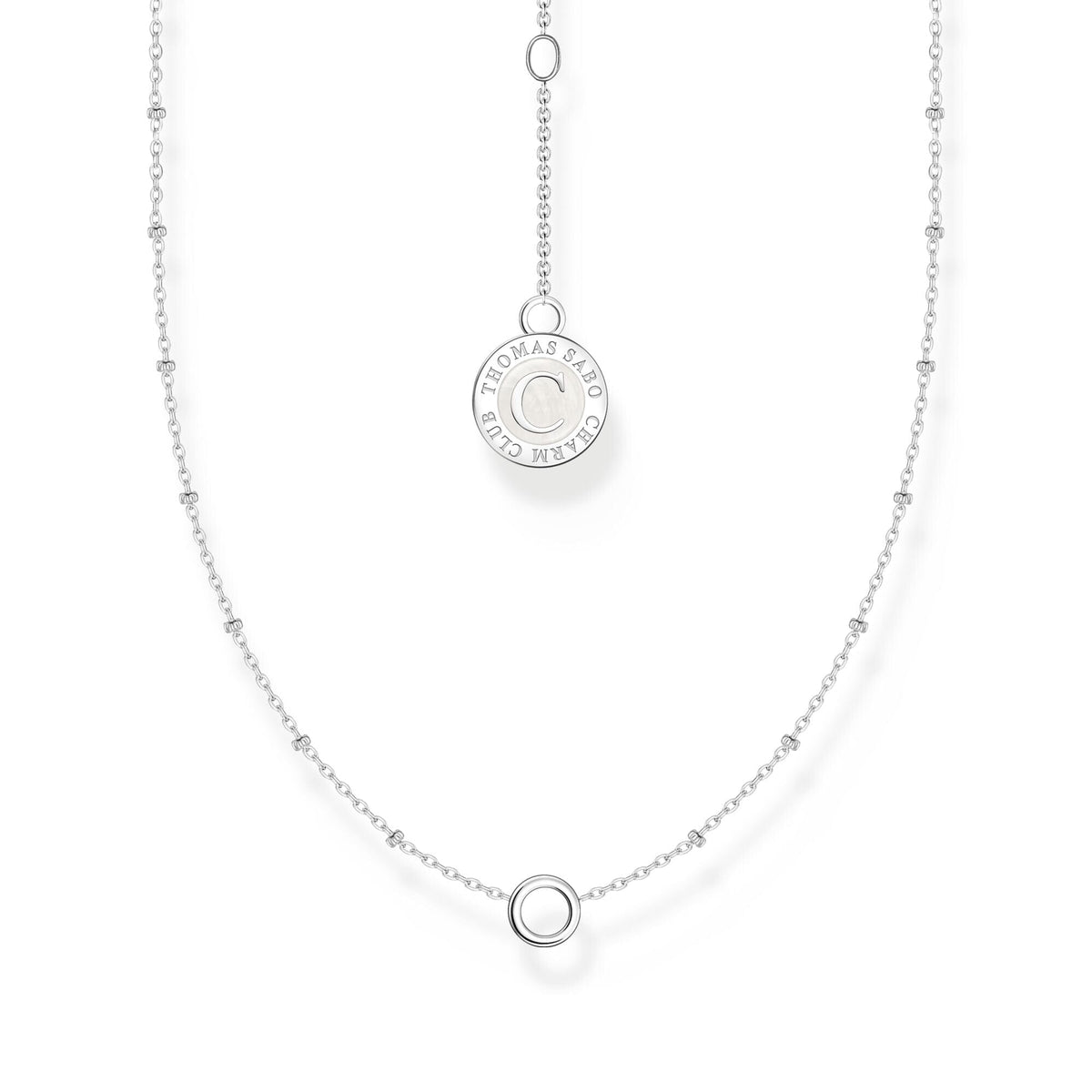 THOMAS SABO Member Charm Necklaces with Round Pendant and Little Balls Necklaces THOMAS SABO Charmista 