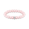 THOMAS SABO Charm bracelet with rose quartz beads oval Bracelets Thomas Sabo 