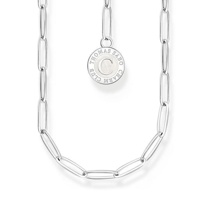 THOMAS SABO Member Charm Necklaces with Charmista Disc Silver Necklaces THOMAS SABO Charmista 