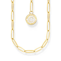 THOMAS SABO Member Charm Necklaces with Charmista Disc Gold Plated Necklaces THOMAS SABO Charmista 