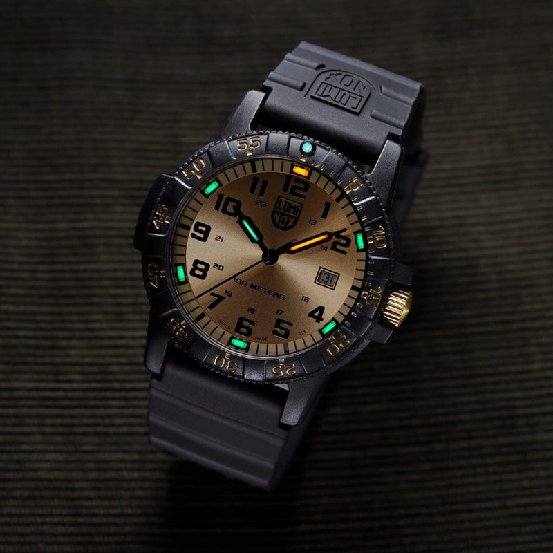 Luminox Leatherback Sea Turtle Gold Edition Watch - 0325 Watches Luminox 