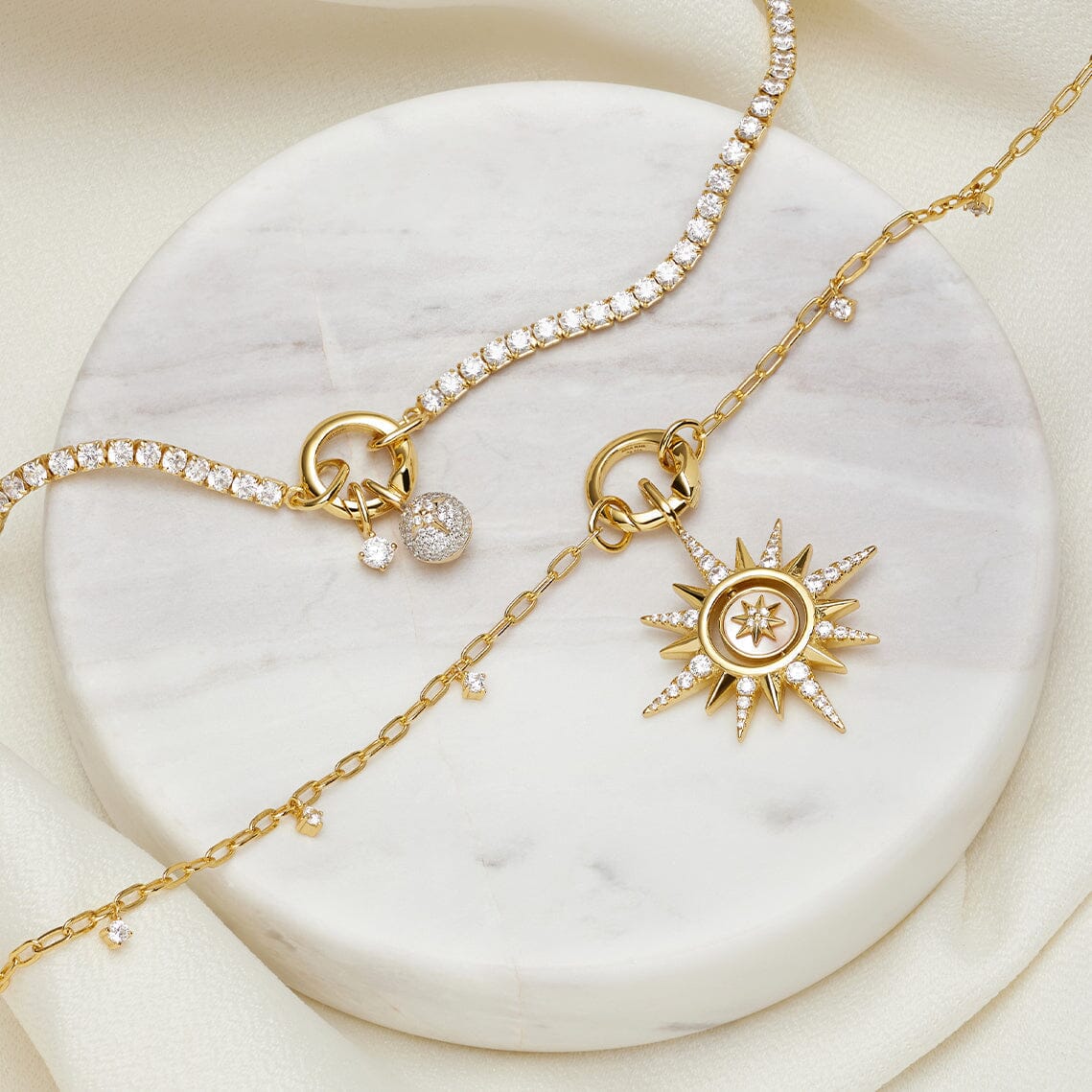 Ania Haie Gold Pave Star Sphere Charm Charms Ania Haie 