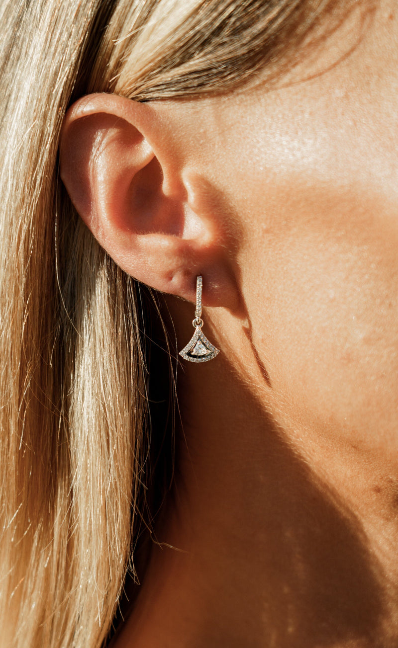 CHIC NOEL FANTASTIC EARRINGS SILVER Bevilles Jewellers 