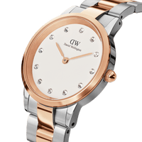 Daniel Wellington Iconic Link Lumine 32 Rose Gold & Silver White Watch Watches Daniel Wellington 