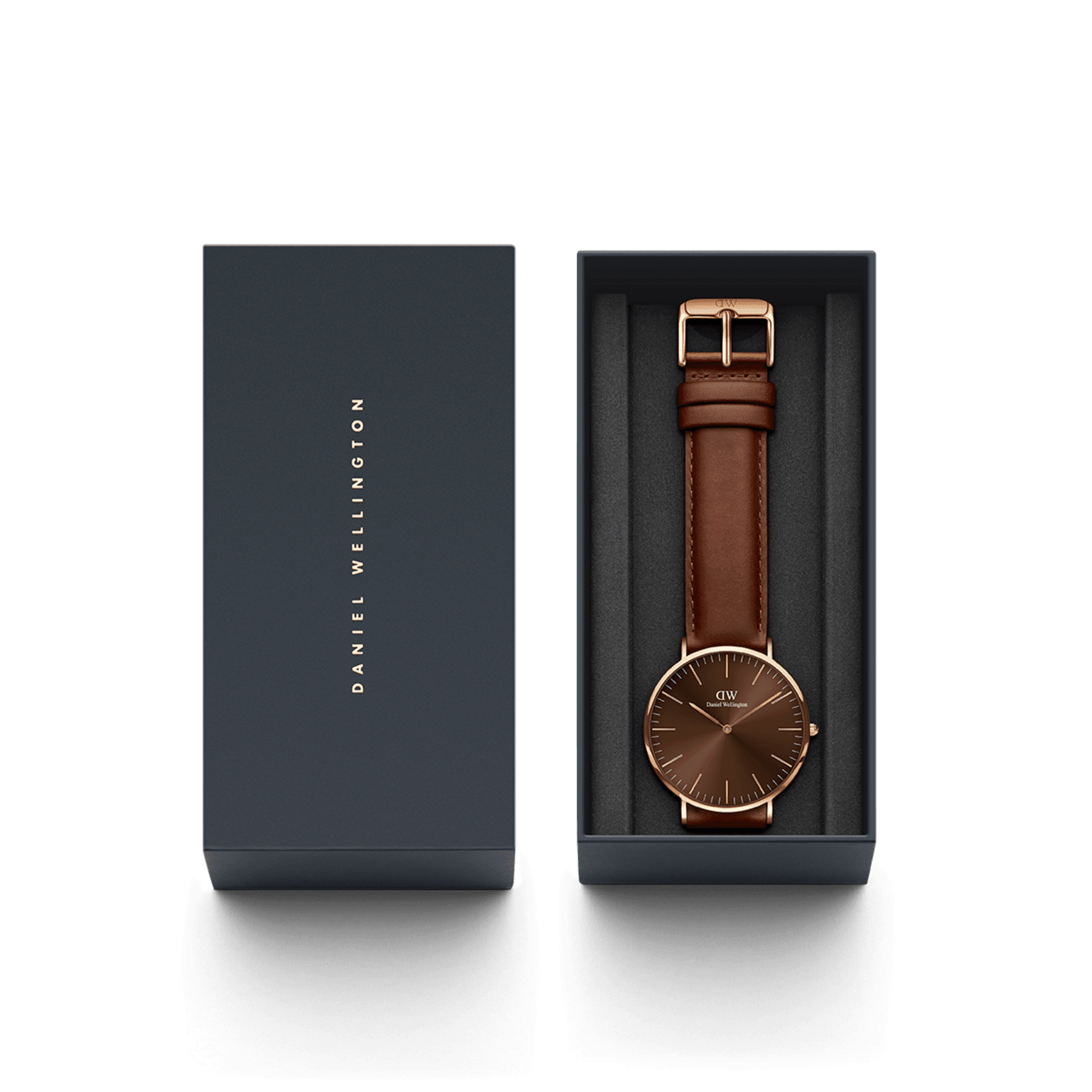 Daniel Wellington Classic 40 St Mawes Rose Gold & Amber Watch Watches Daniel Wellington 