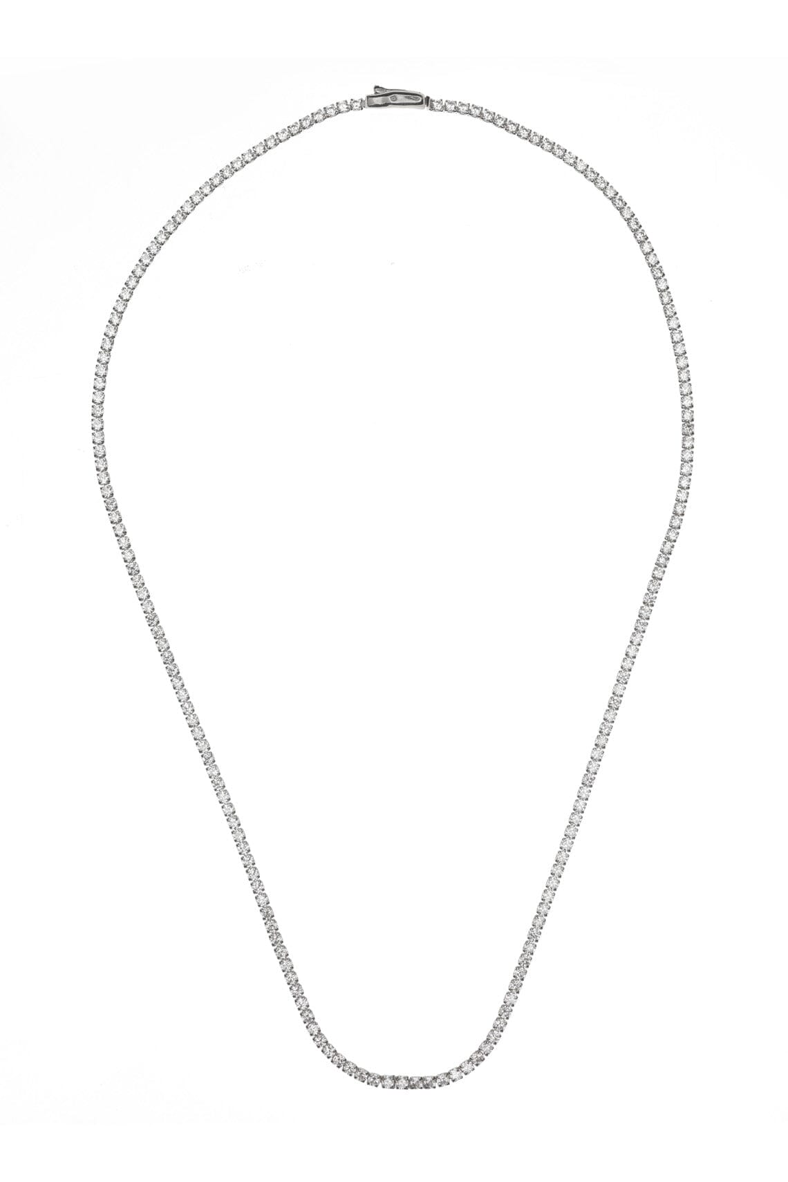 SYDNEY SOIRÉE 2MM TENNIS NECKLACE 42CM SILVER Bevilles Jewellers 