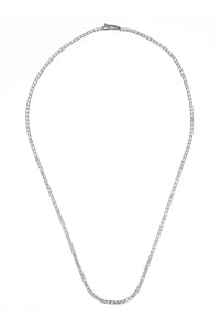 SYDNEY SOIRÉE 2MM TENNIS NECKLACE 42CM SILVER Bevilles Jewellers 