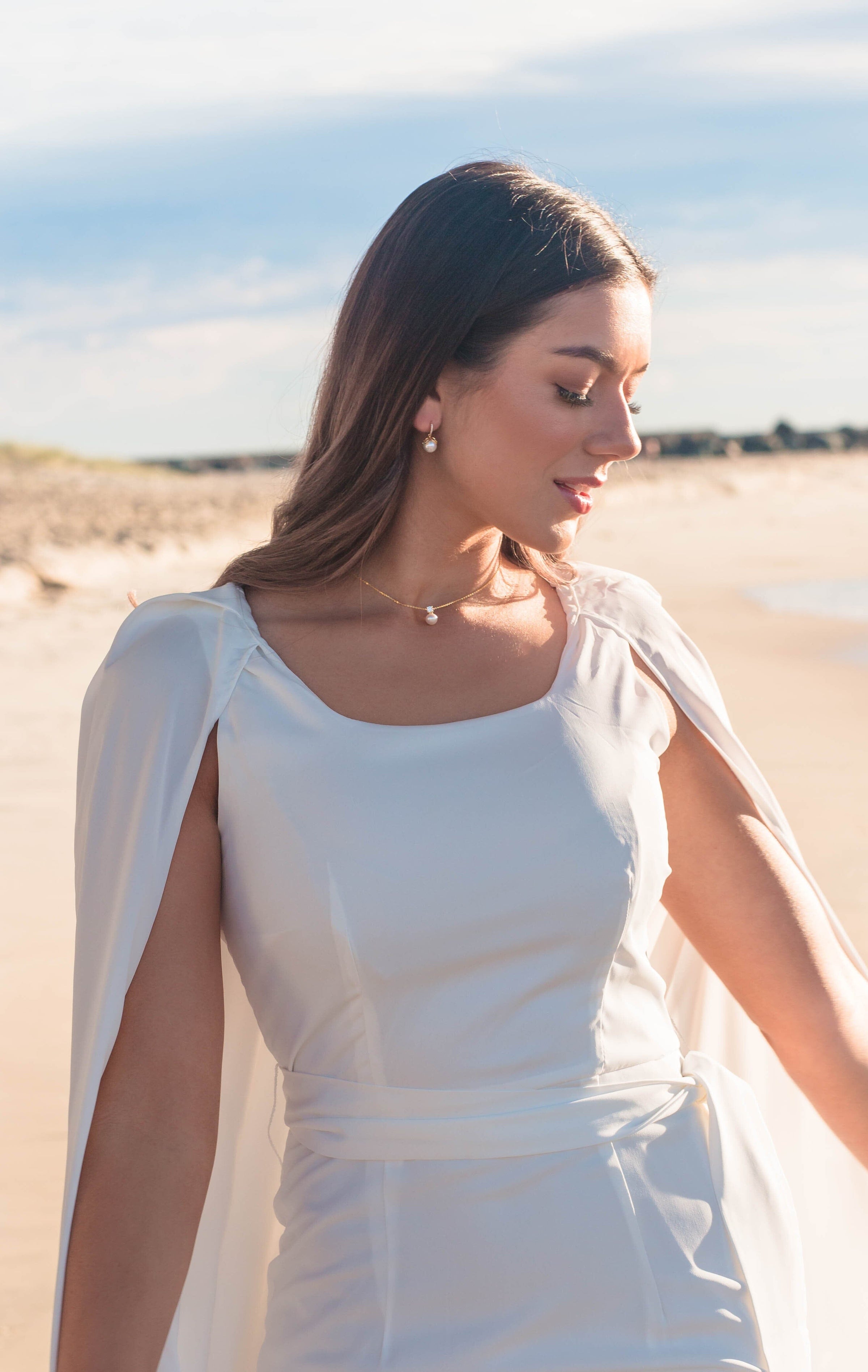 OCEANS NOOSA FRESHWATER PEARL NECKLACE GOLD Bevilles Jewellers 