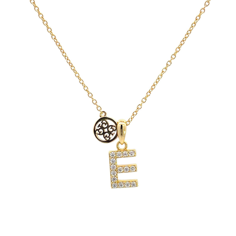 LUXURY LETTERS E INITIAL PENDANT GOLD Pendants Georgini 