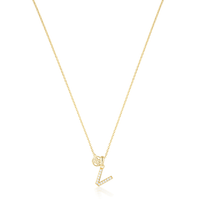 LUXURY LETTERS V INITIAL PENDANT GOLD Pendants Georgini 