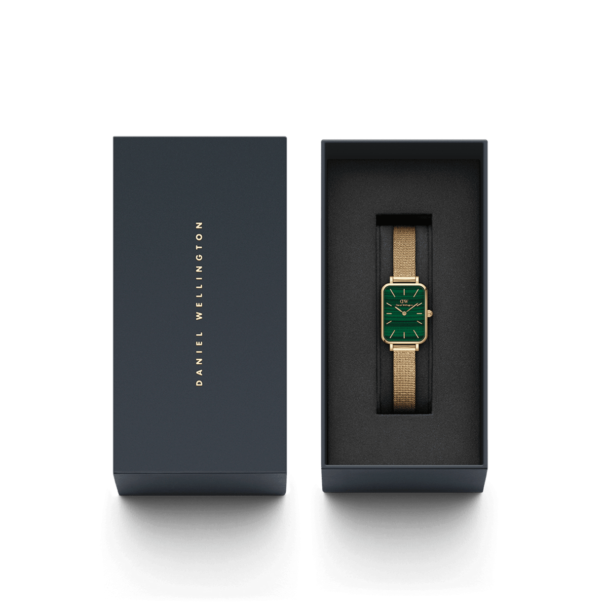 Daniel Wellington Quadro 20X26 Pressed Evergold Gold & Green Watch Watches Daniel Wellington 